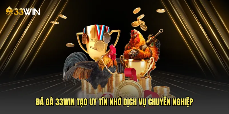 Đá gà 33win tạo uy tín nhờ dịch vụ chuyên nghiệp