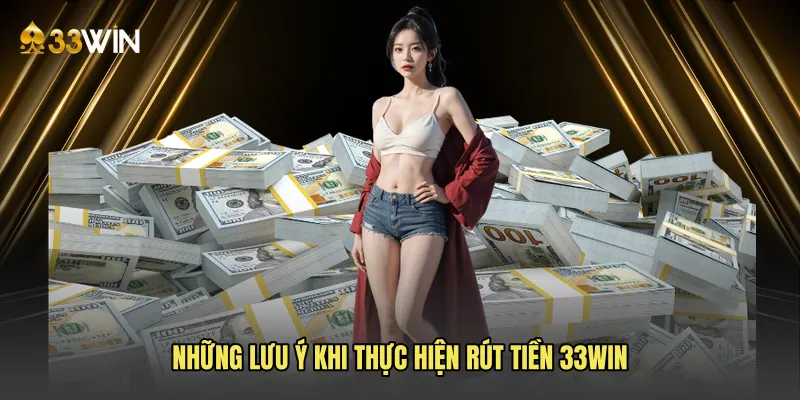 Những lưu ý khi thực hiện rút tiền 33win