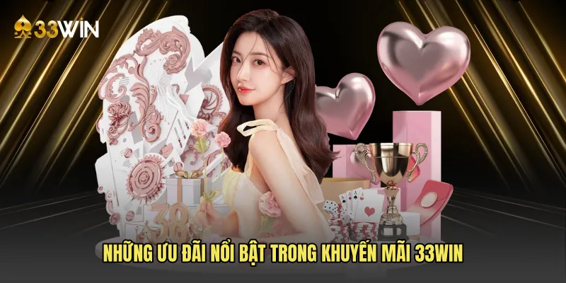 Những ưu đãi nổi bật trong Khuyến mãi 33win