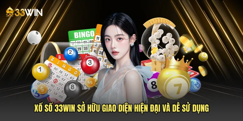 Xổ số 33win sở hữu giao diện hiện đại và dễ sử dụng
